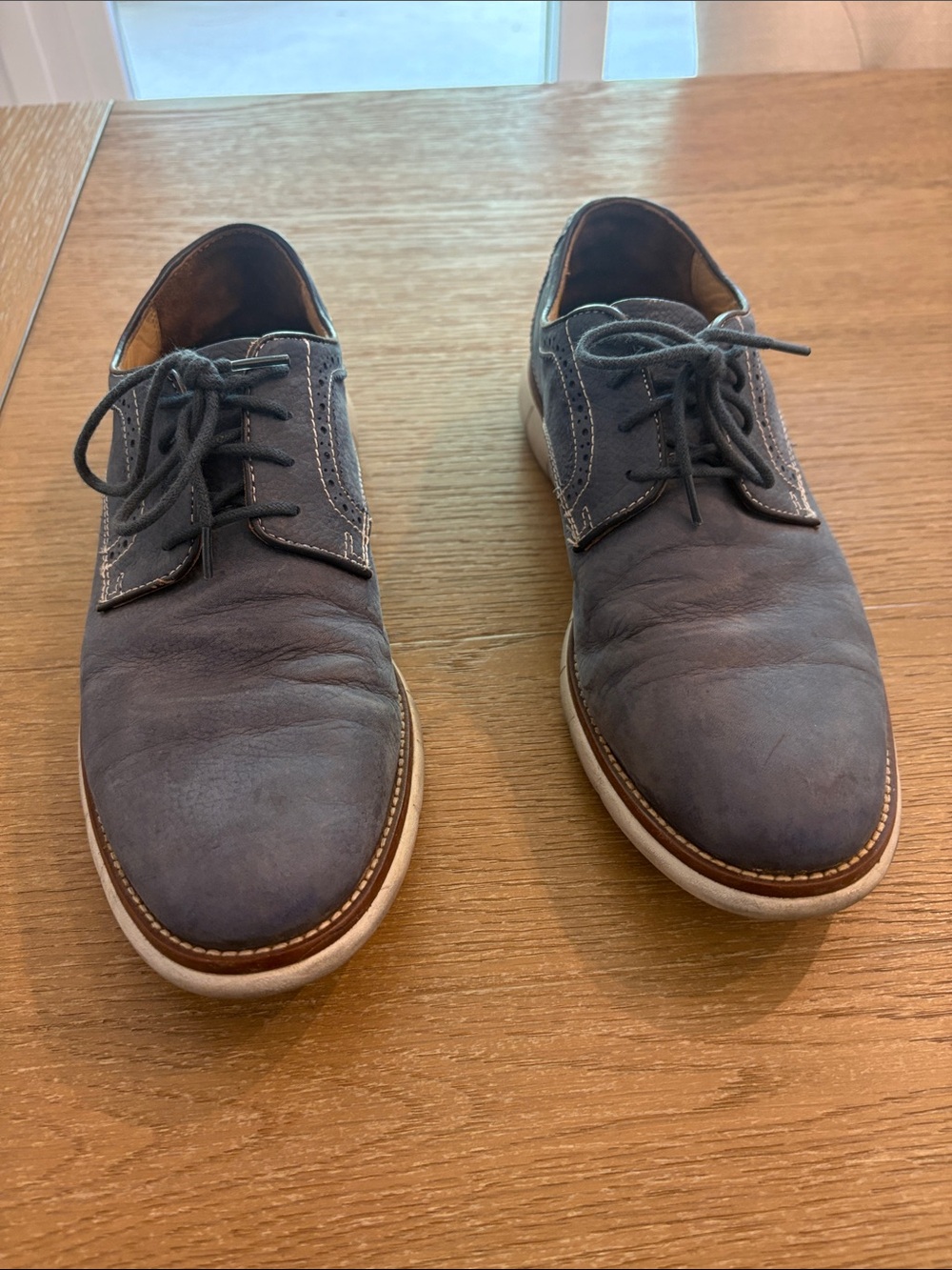 Men's 8.5 Blue Casual Lace-Up Derby Shoes  Johnston & murphy